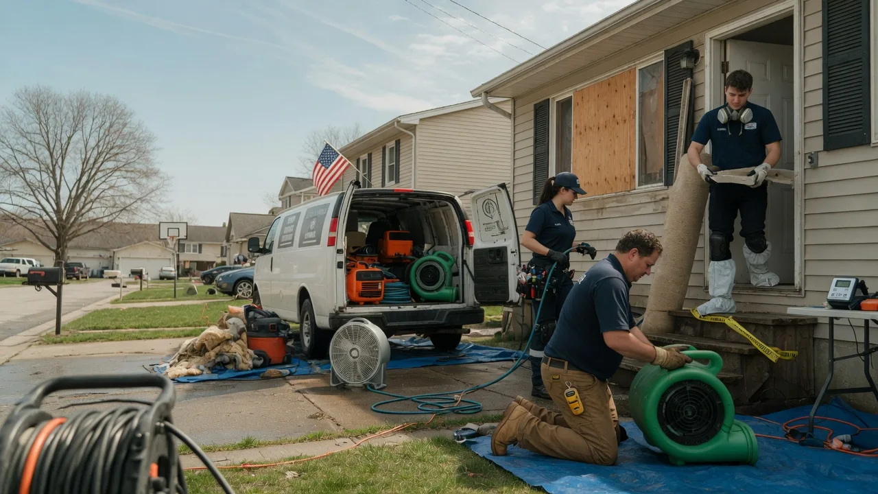 Water Damage Restoration in Ridott, IL near me